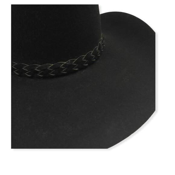 Vintage Smithbilt Cowboy Western Hat 6 7/8 Black Wool Felt 3X Calgary Canada - Picture 6 of 11